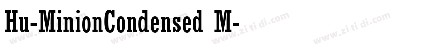 Hu-MinionCondensed M字体转换